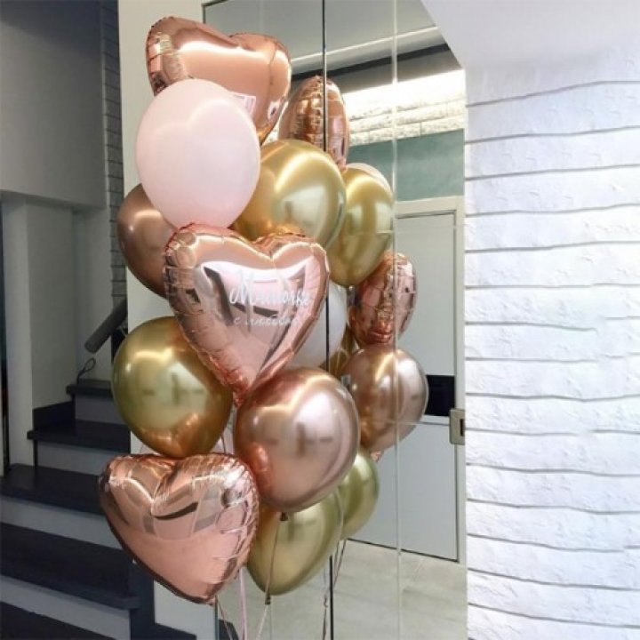 Фонтан шаров "От сердечка" в Махачкале