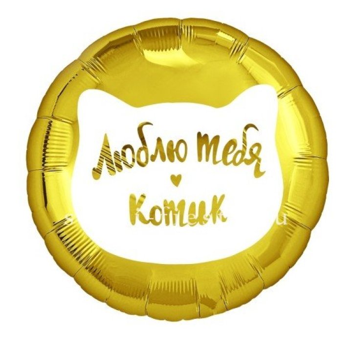Фольгированный шар "Люблю тебя, Котик" в Махачкале