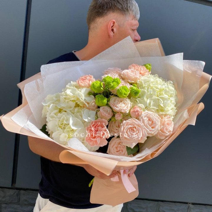 Авторский букет "Нежный крем" в Махачкале