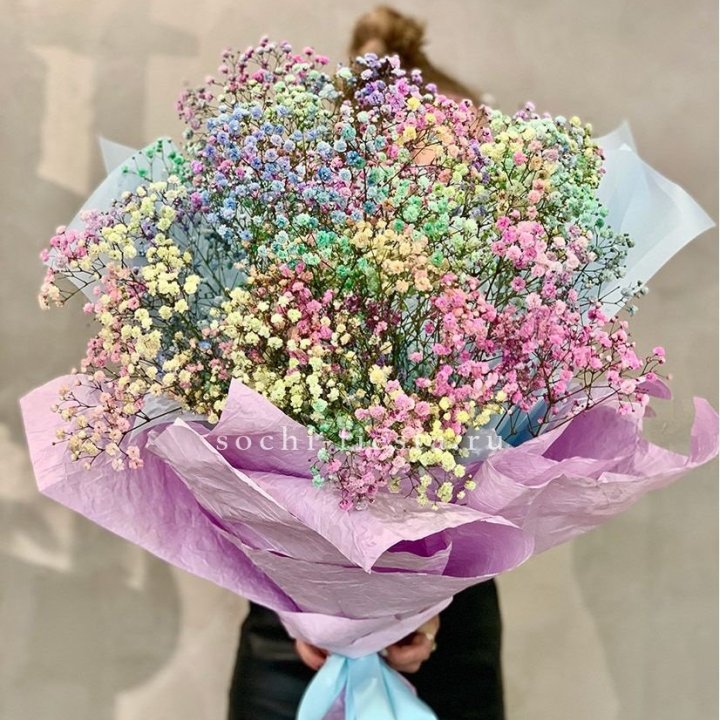 Радужные гипсофилы №2 в Махачкале