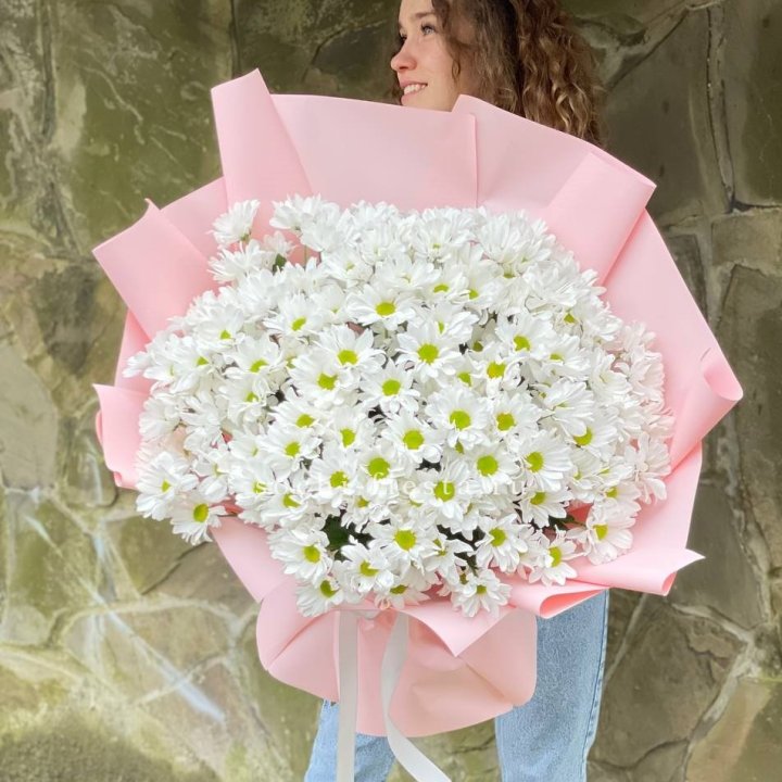  Букет хризантем "Крем" в Махачкале