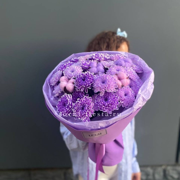 Хризантемы с хлопком в Махачкале