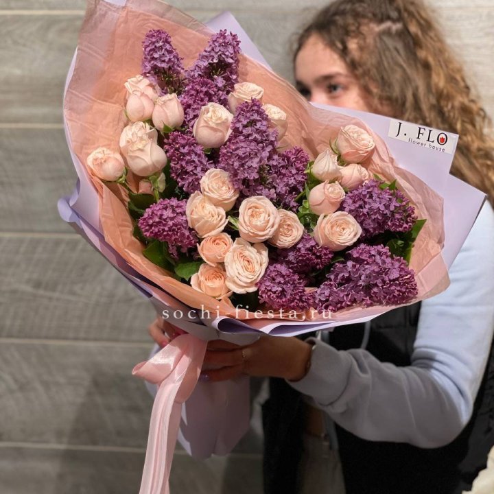 Букет "Лиловая весна" в Махачкале