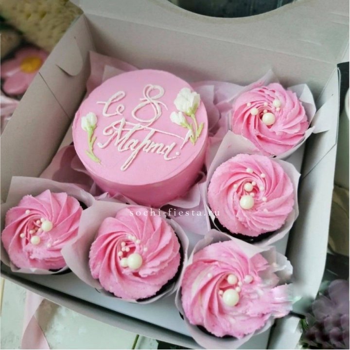 Капкейки и бенто-торт "8 марта!" в Махачкале