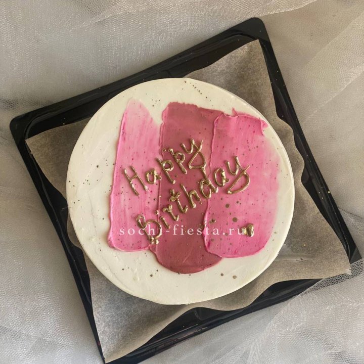 Бенто-торт "С днём рождения" пастель в Махачкале