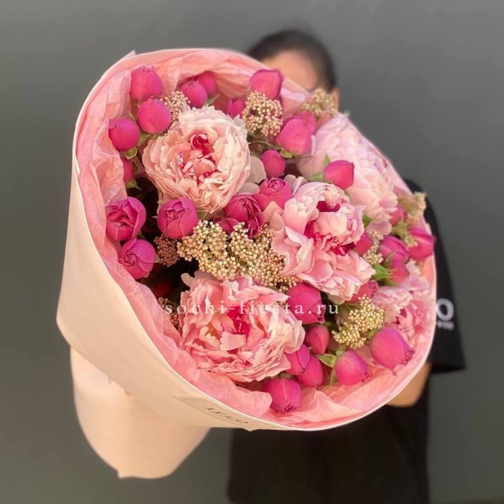  Букет с пионами "Преференс" в Махачкале