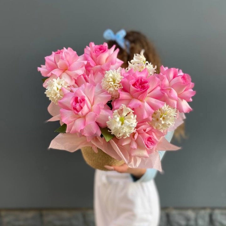 Дуо розы и гиацинты в Махачкале