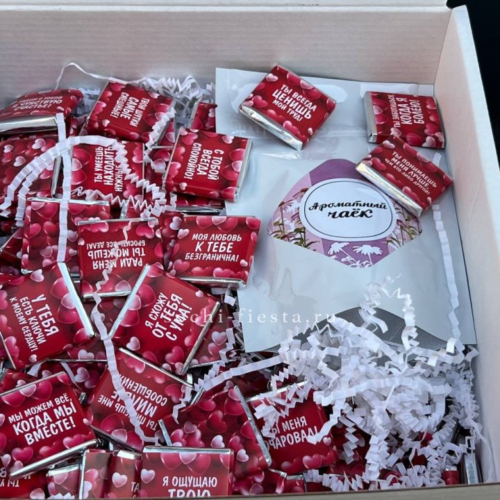 Набор Шоколад и Чай "101 причина любви" в Махачкале