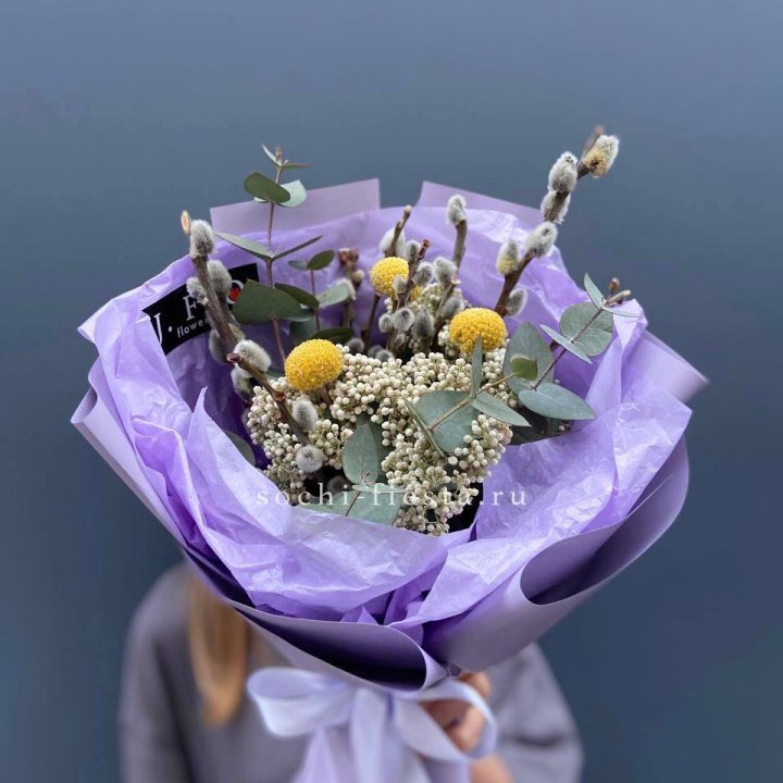 Букет с Вербой №1 в Махачкале