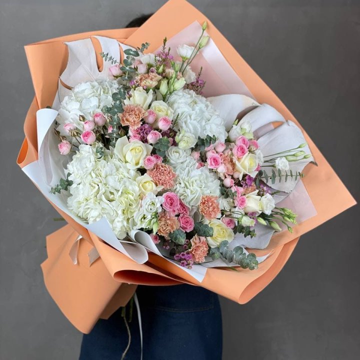 Макси-букет кремовый в Махачкале