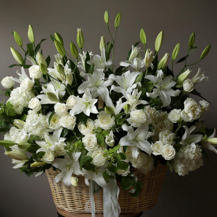 Цветочная корзина макси №3 в Махачкале