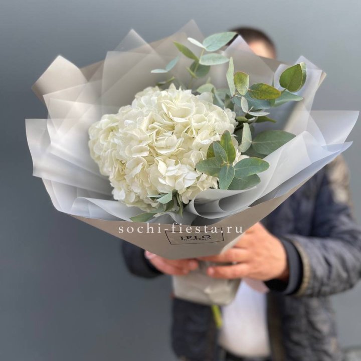  Букет  из белой гортензии в Махачкале