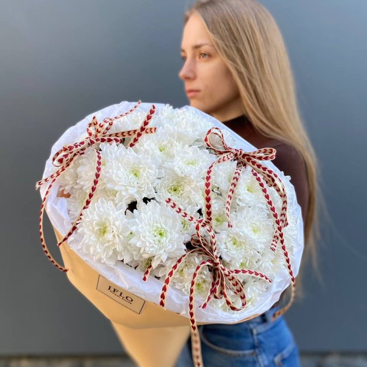 Букет "Хризантемы с любовью" в Махачкале