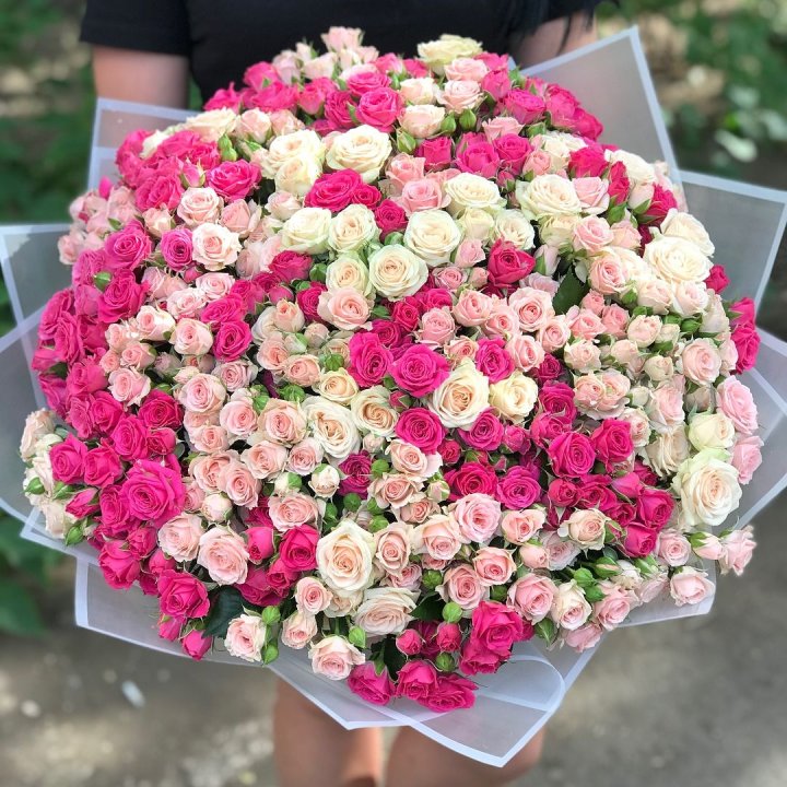 101 кустовая роза в Махачкале