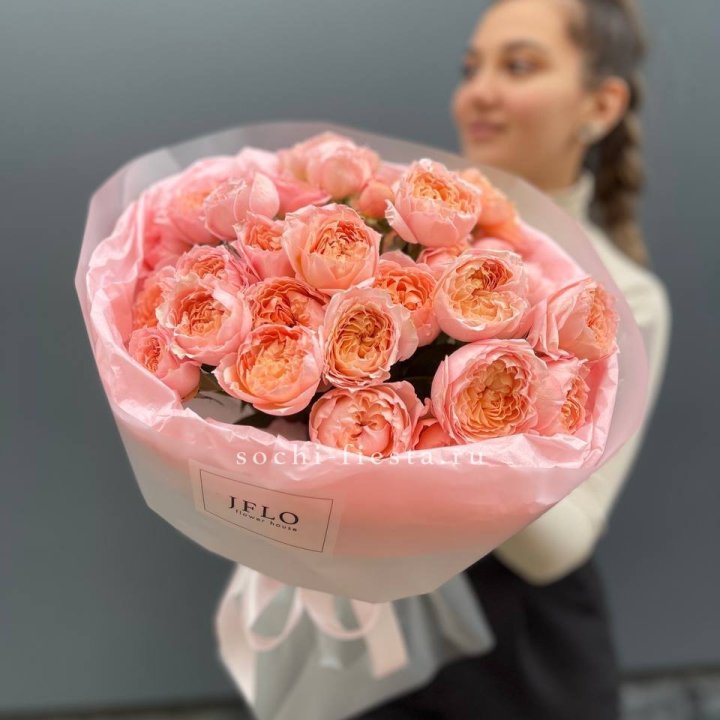 Букет из пионовидных роз Джульетта в Махачкале