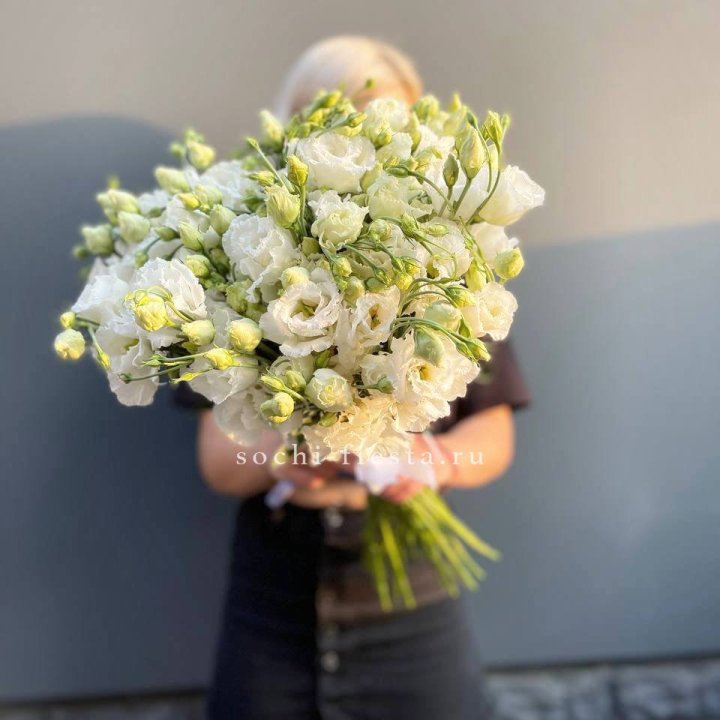 Букет эустом под ленту  в Махачкале