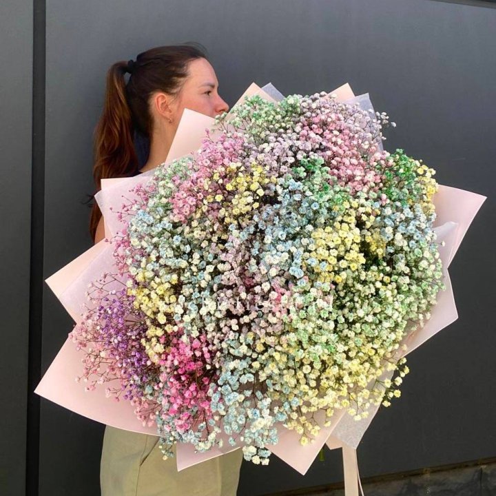 Пышный букет из гипсофил  в Махачкале