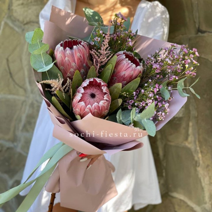 Букет из протеи "Клеопатра"  в Махачкале