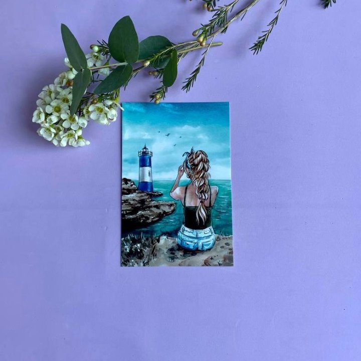 Открытка к букету "Океан" в Махачкале