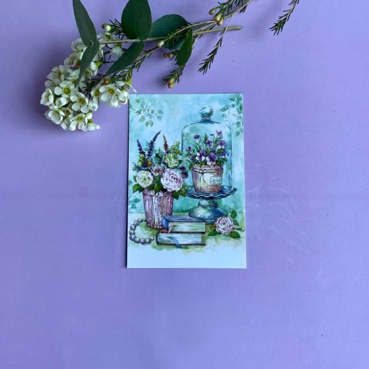 Открытка к букету "Книги" в Махачкале