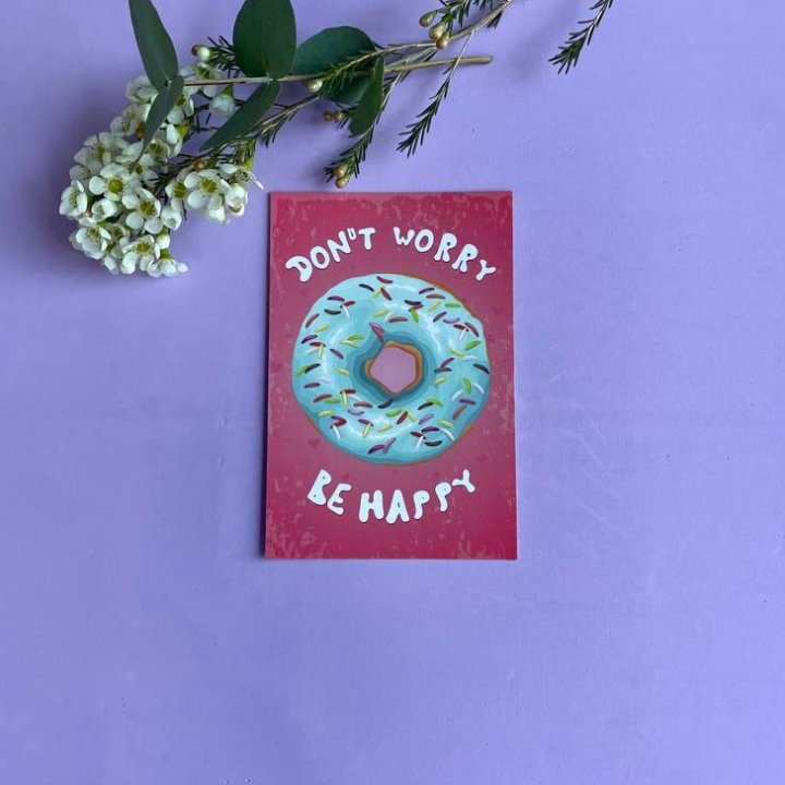 Открытка к букету "Не волнуйся..." в Махачкале