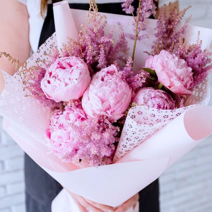 Букет пионов "Мелиса" в Махачкале