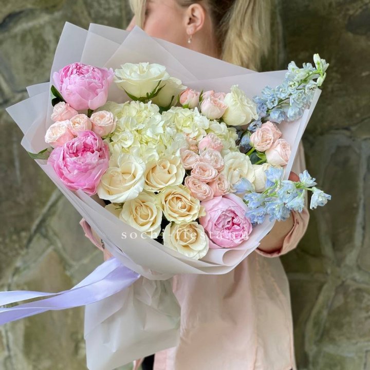 Букет с пионами "Богема" в Махачкале