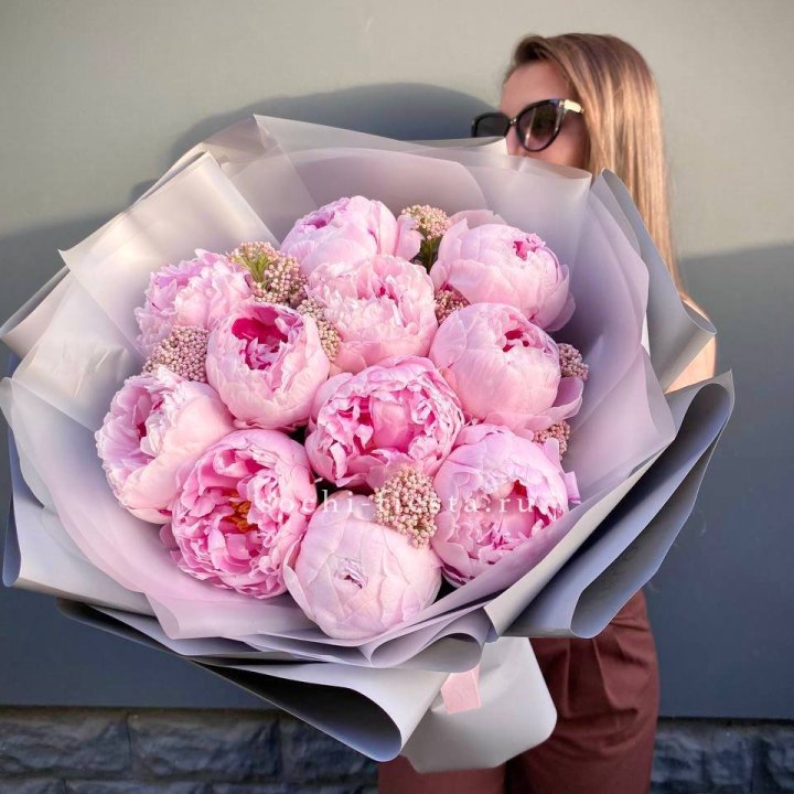 Букет с пионами "Стайл" в Махачкале