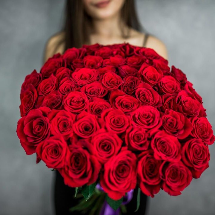 51 красная роза в Махачкале