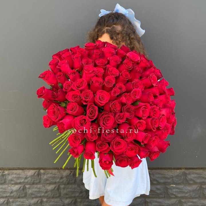 101 красная роза в Махачкале