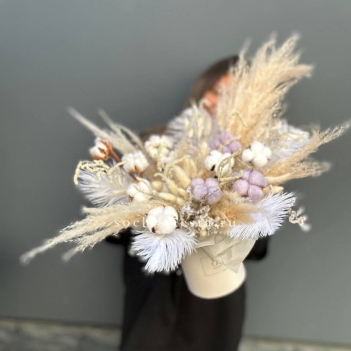 Авторский бокс с сухоцветами №3 в Махачкале