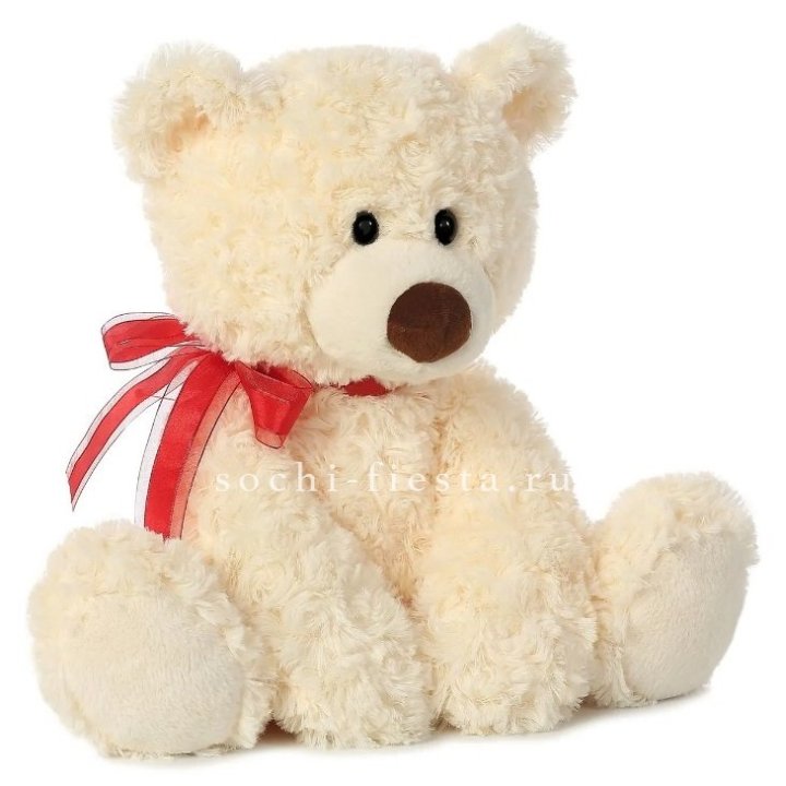 Белый плюшевый мишка  в Махачкале