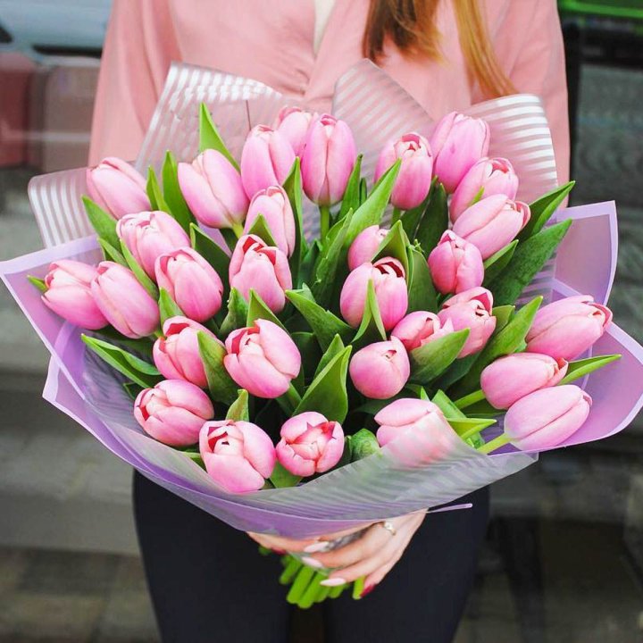 25 тюльпанов "Айс крем" в Махачкале