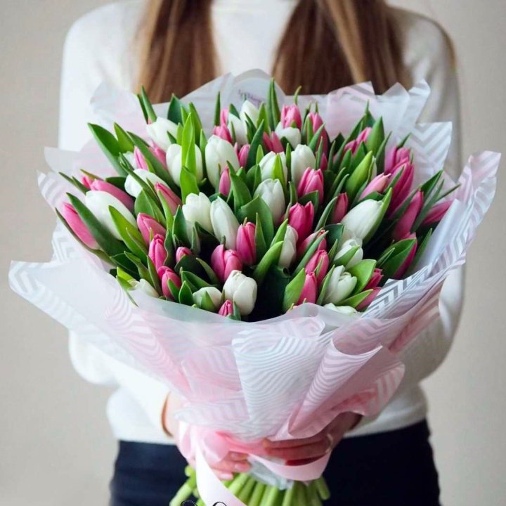 Букет тюльпанов "Лолита" в Махачкале